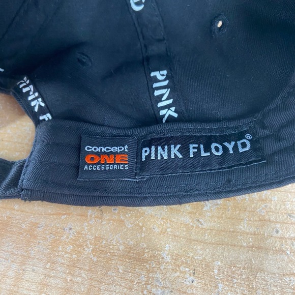 Pink Floyd Dark Side of the Moon Black Baseball Cap Distressed Cotton Men - Picture 6 of 6